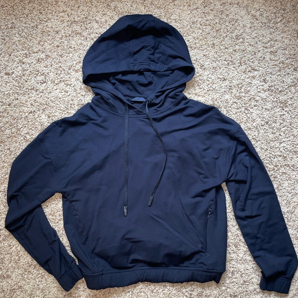 Black Lululemon Open Back Hoodie